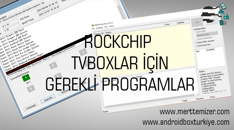 Rockchip Cihazlar İçin Gerekli Programlar